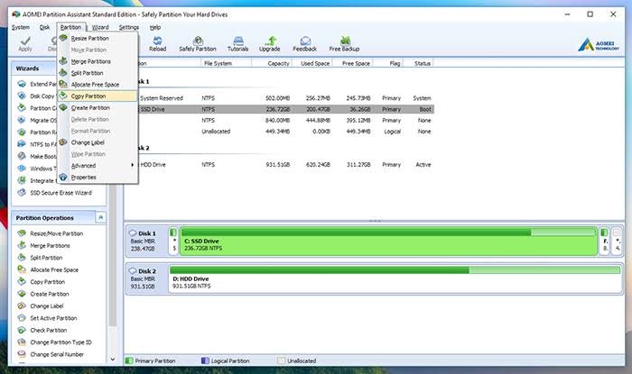 Aomei Partition Assistant Standard Edition Free Download